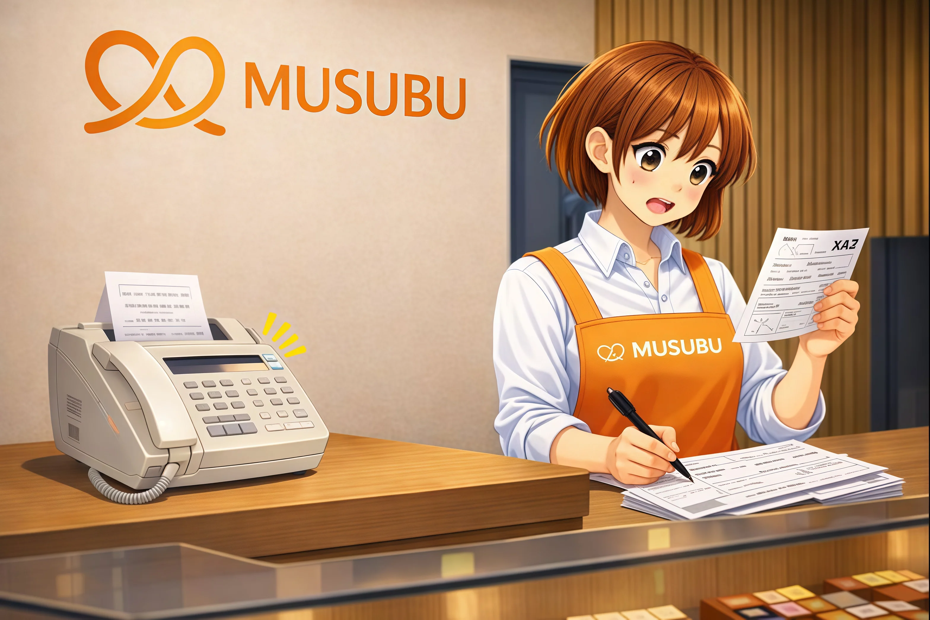 導入前：紙やFAXでの発注